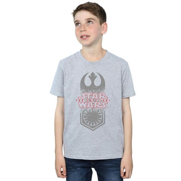 Star Wars Boys The Last Jedi Symbol Crash T-Shirt / Sports Grey - Picture 2 of 5